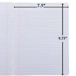 Wide Rule Composition Book, 100 Sheets, Black Marble