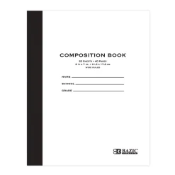 Wide Ruled Composition Journal – 20 Sheets (40 Pages)