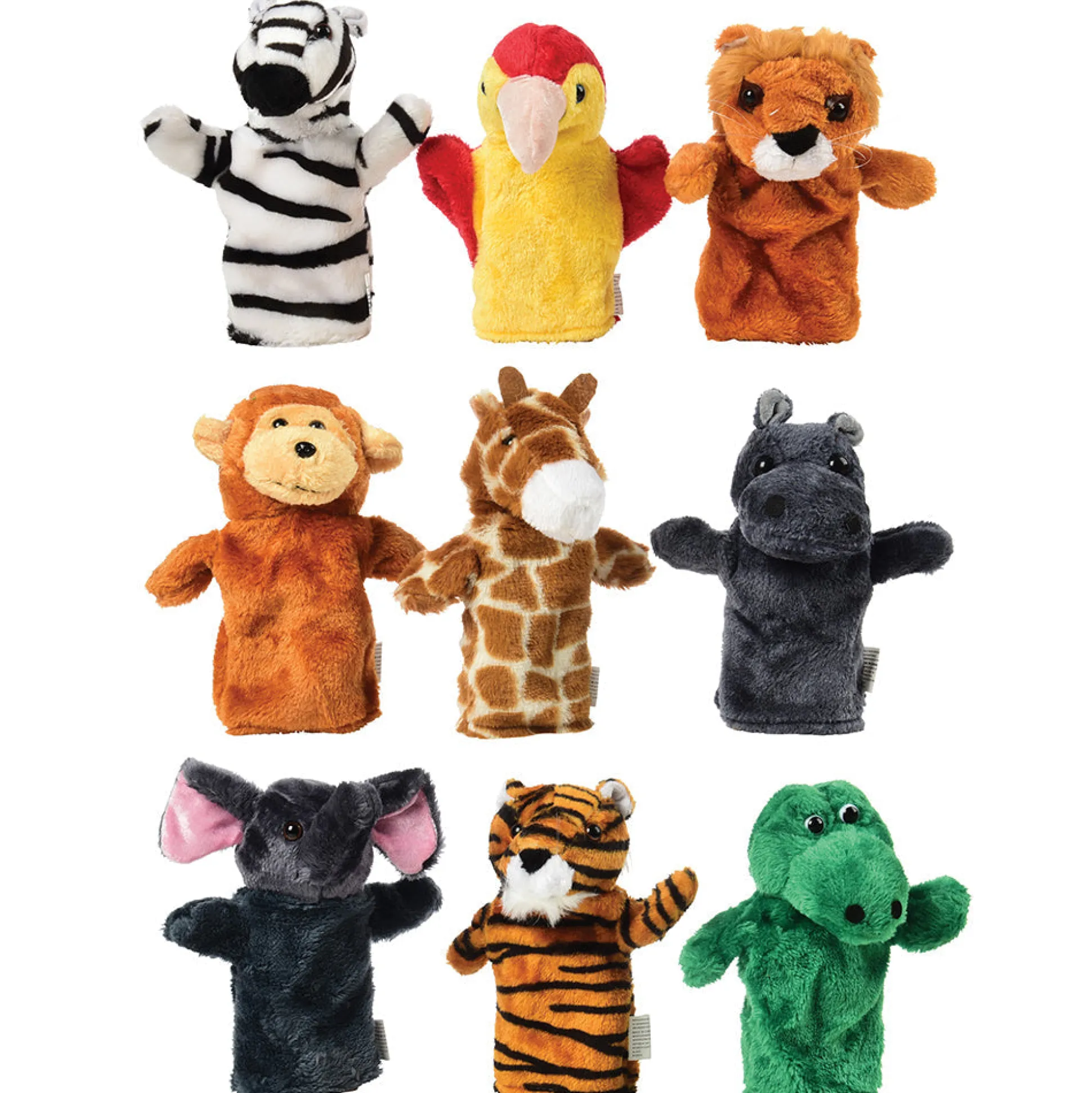Wild Animals Plush Puppets