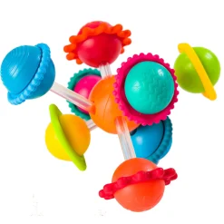 Wimzle Sensory Discovery Toy | Spinning Orbs & Silicone Rings