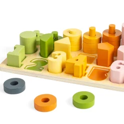 Wooden Alphabet & Counting Puzzle Set | Uppercase, Lowercase & Number Learning Puzzles