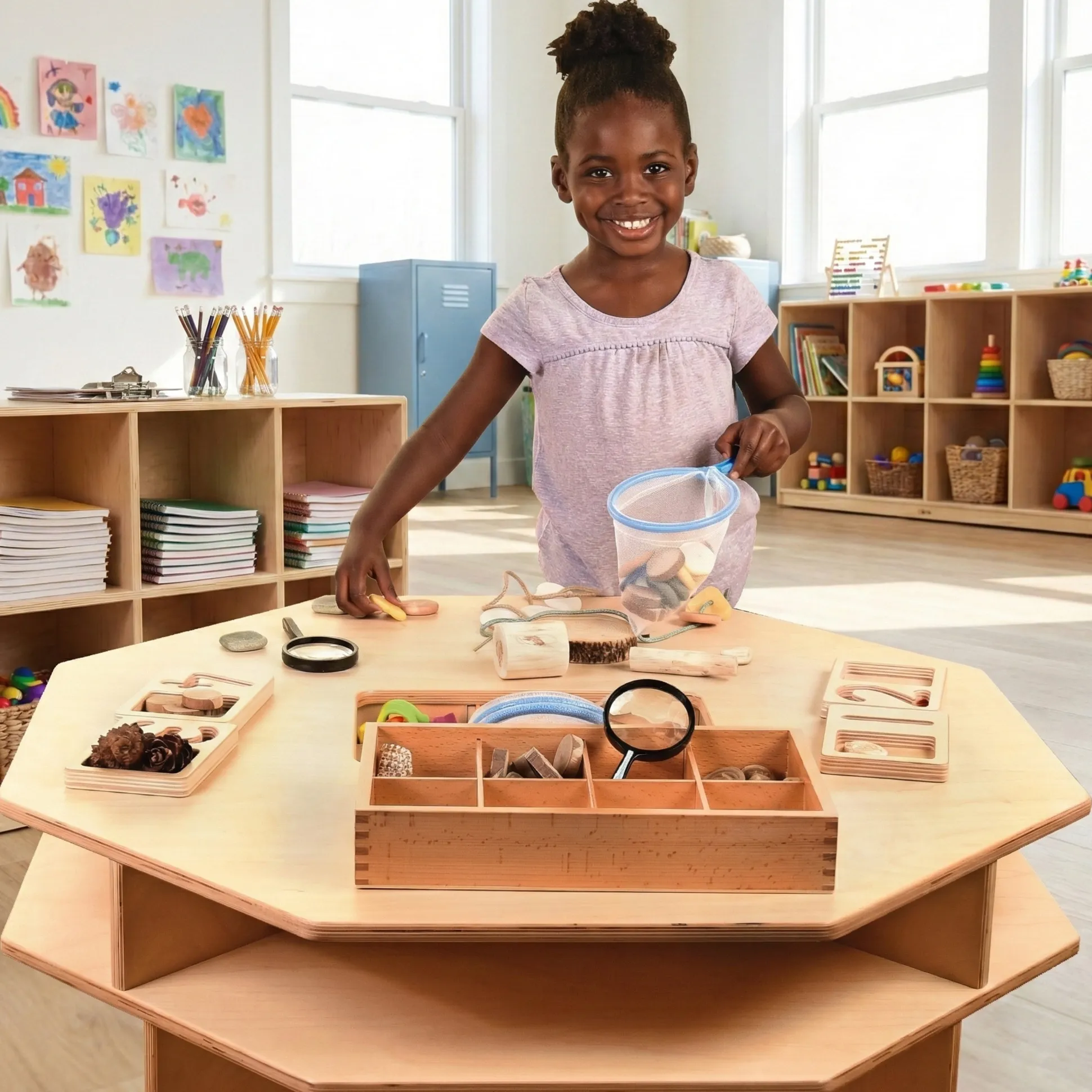 Wooden Discovery Table | Hands-On Science Center