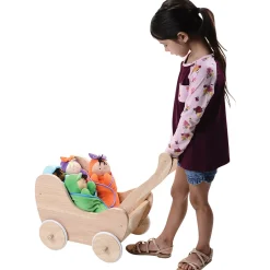 Wooden Doll Buggy