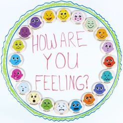 Wooden Emotion Magnets | 20-Piece Toddler Feelings Recognition Set