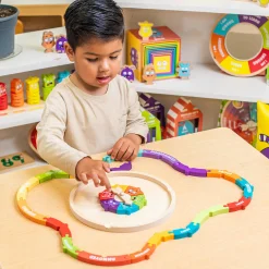 Wooden Emotions Learning Wheel | 3-in-1 Feelings Puzzle & Spinner Game