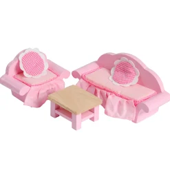 Wooden Fairytale Furniture & Accessories | 38-Piece Hand-Painted Playset
