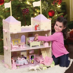 Wooden Fairytale Furniture & Accessories | 38-Piece Hand-Painted Playset