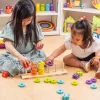 Wooden Feelings Stacking Rings | Emotional Expression & Color Learning Toy