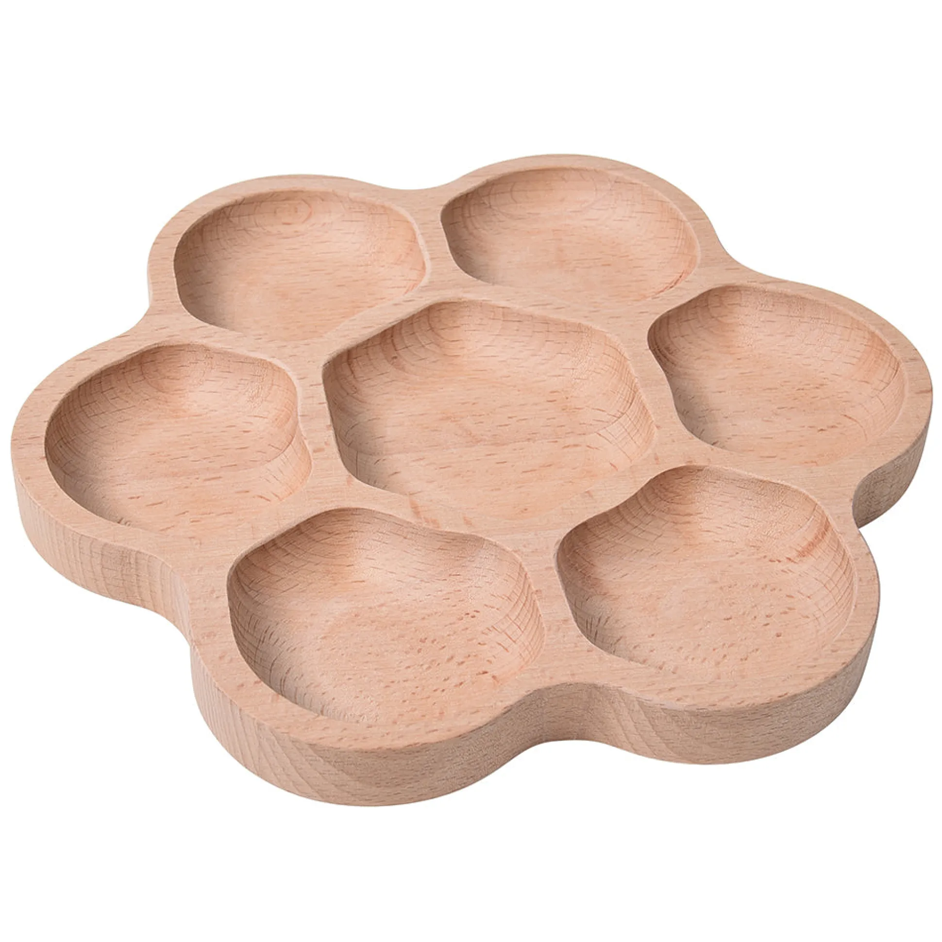 Wooden Flower Sorting Tray | Eco-Friendly Math & Loose Parts Play Tool