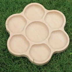 Wooden Flower Sorting Tray | Eco-Friendly Math & Loose Parts Play Tool