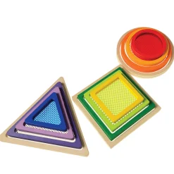 Wooden Geometric Nesting Window Blocks