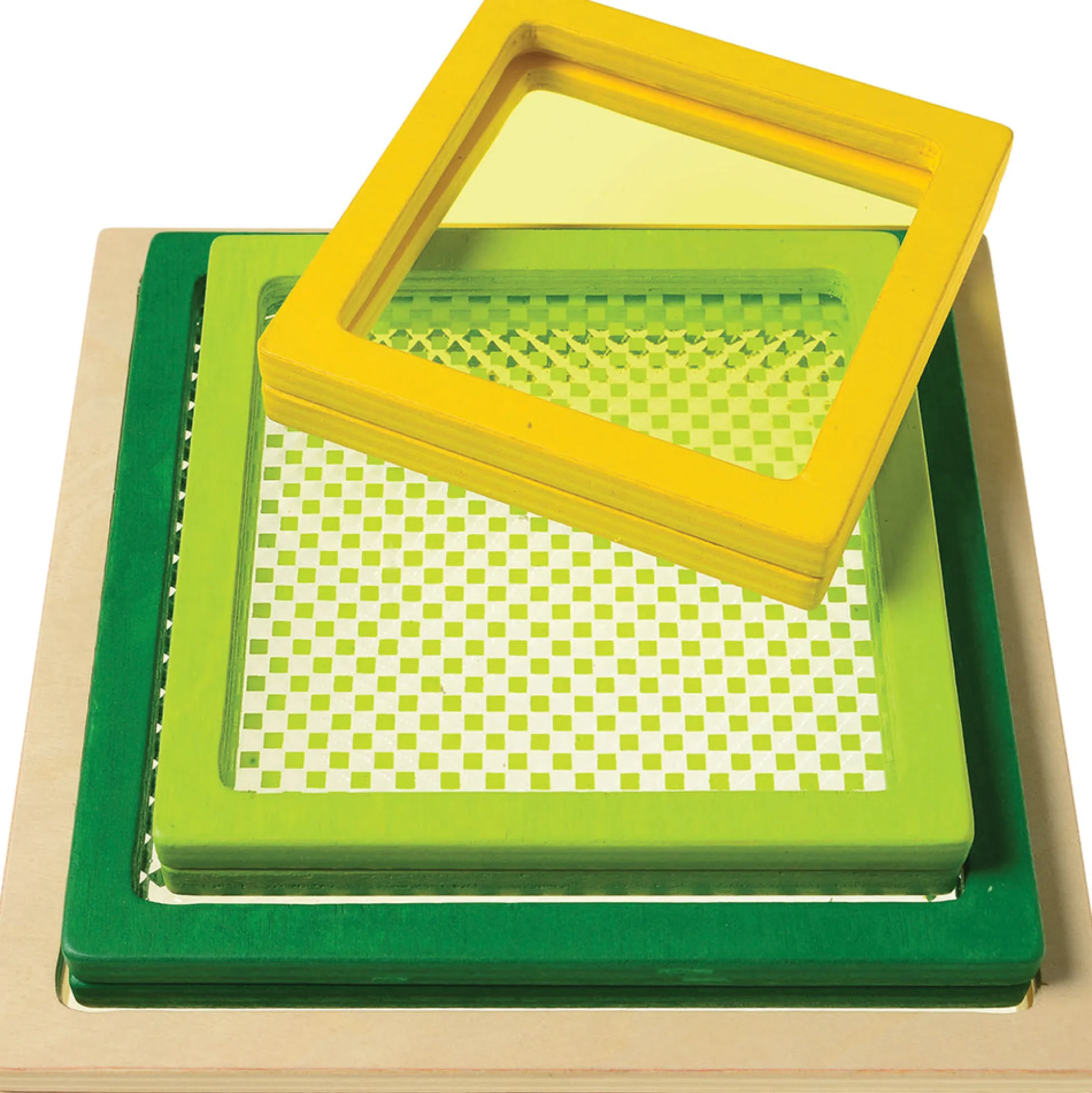 Wooden Geometric Nesting Window Blocks
