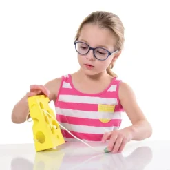 Wooden Lacing Game – Cheese & Mouse