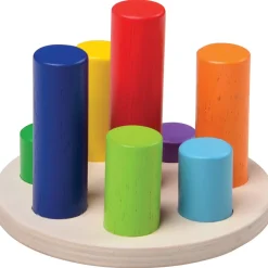 Wooden Logic Stacking Puzzle | Shape & Color Exploration STEM Toy