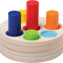 Wooden Logic Stacking Puzzle | Shape & Color Exploration STEM Toy