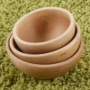 Wooden Nesting Bowls | Montessori Sorting, Sensory & Loose Parts 3-Piece Play Set