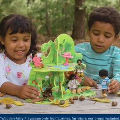 Wooden Small World Forest 3D Playscape – A Whimsical Setting for Preschool Storytelling and Exploration