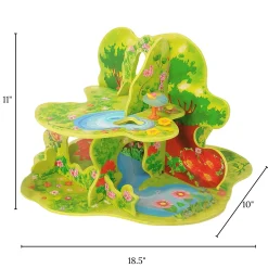 Wooden Small World Forest 3D Playscape – A Whimsical Setting for Preschool Storytelling and Exploration