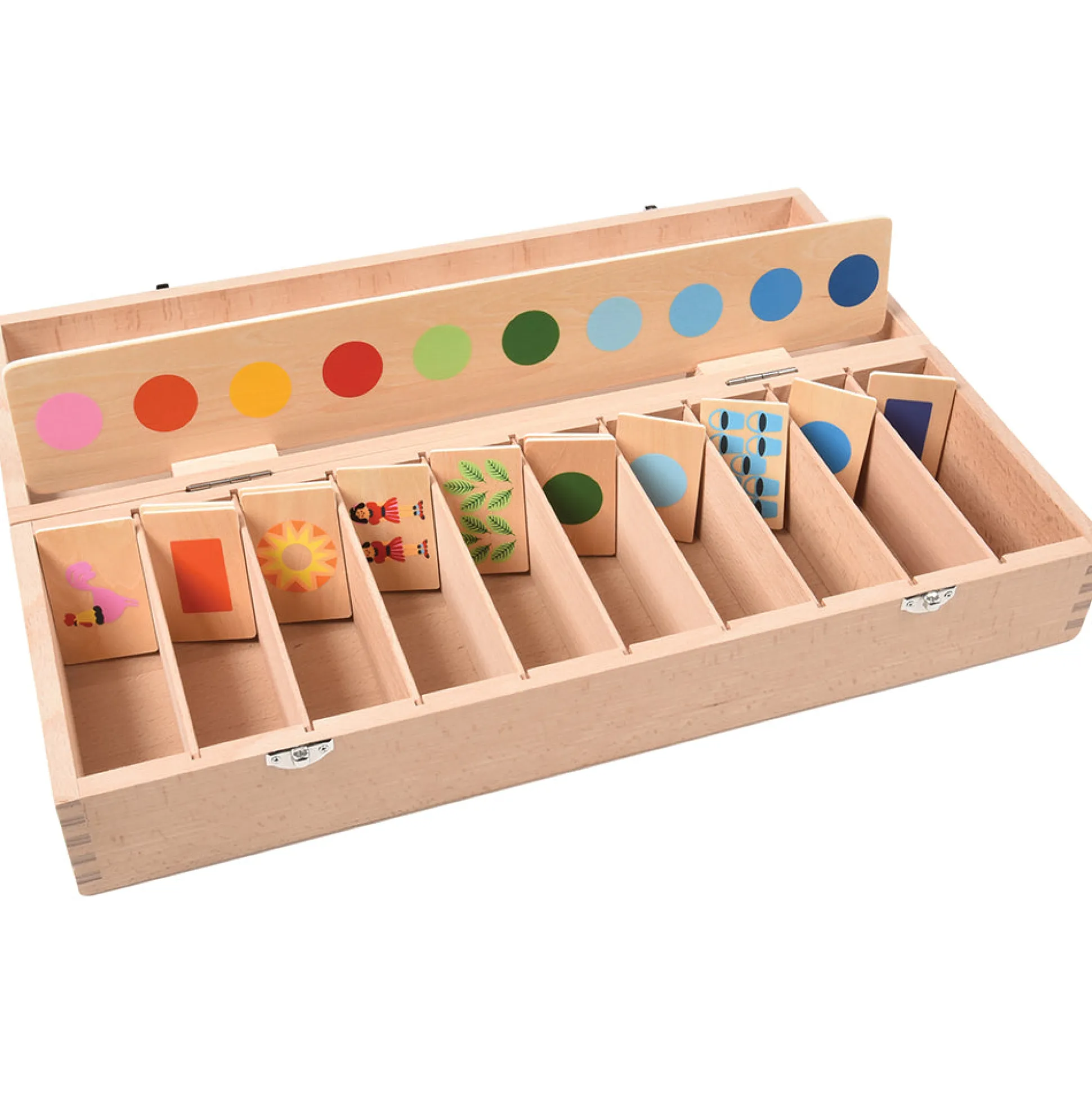 Wooden Sorting Box Combo for Color & Counting | 73-Piece Math and Color Recognition Set