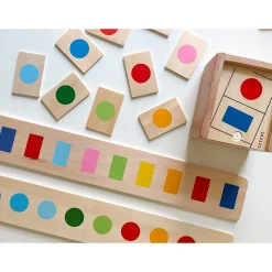 Wooden Sorting Box Combo for Color & Counting | 73-Piece Math and Color Recognition Set