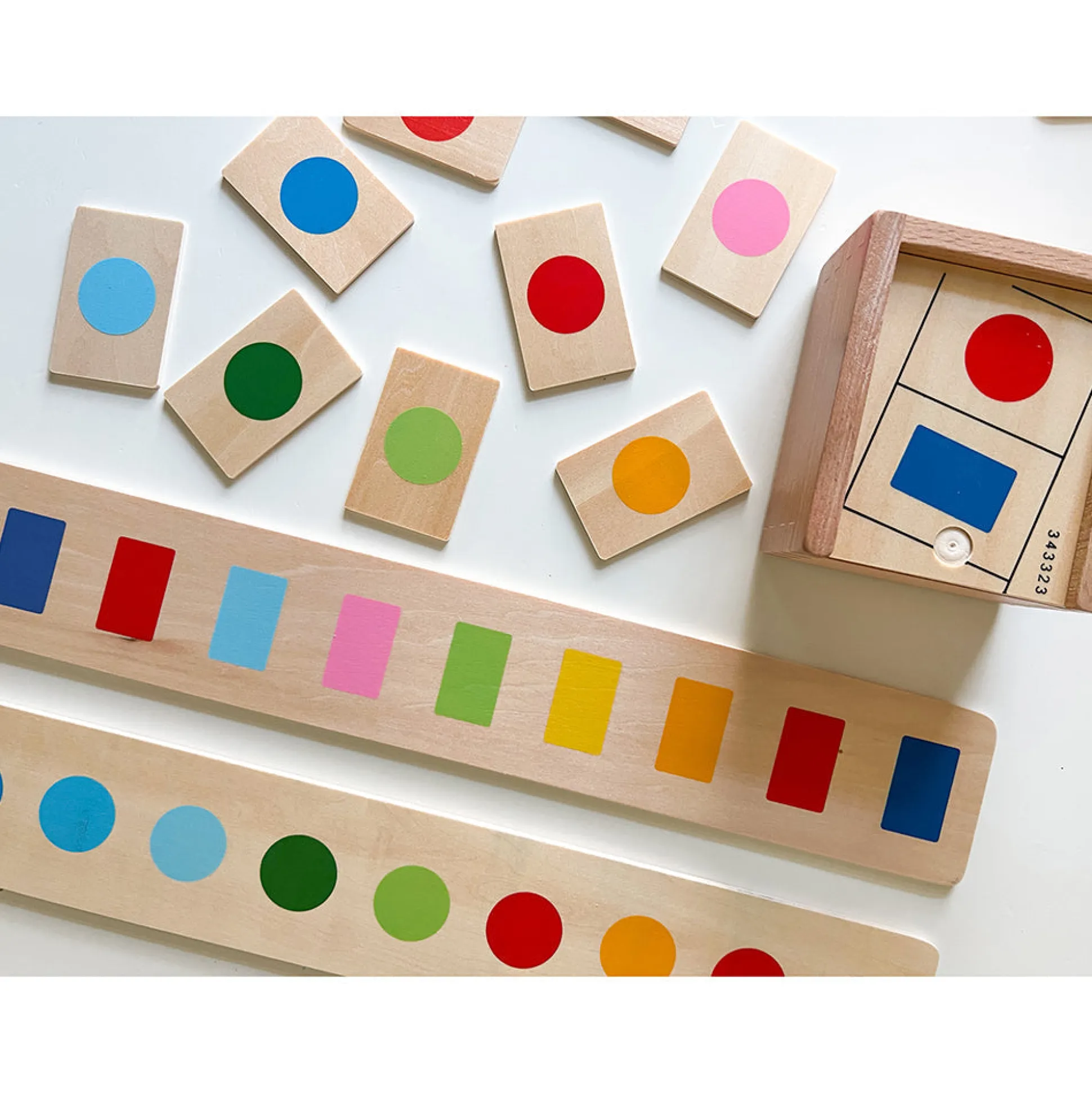 Wooden Sorting Box Combo for Color & Counting | 73-Piece Math and Color Recognition Set