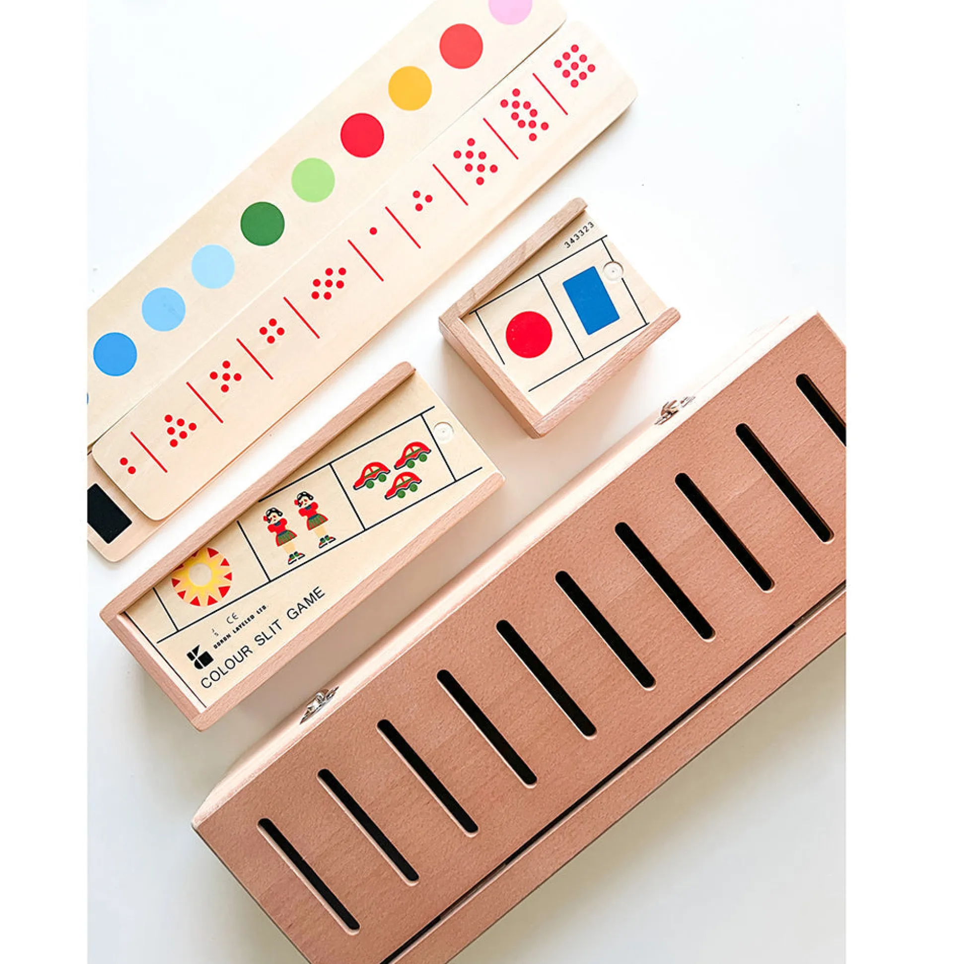 Wooden Sorting Box Combo for Color & Counting | 73-Piece Math and Color Recognition Set