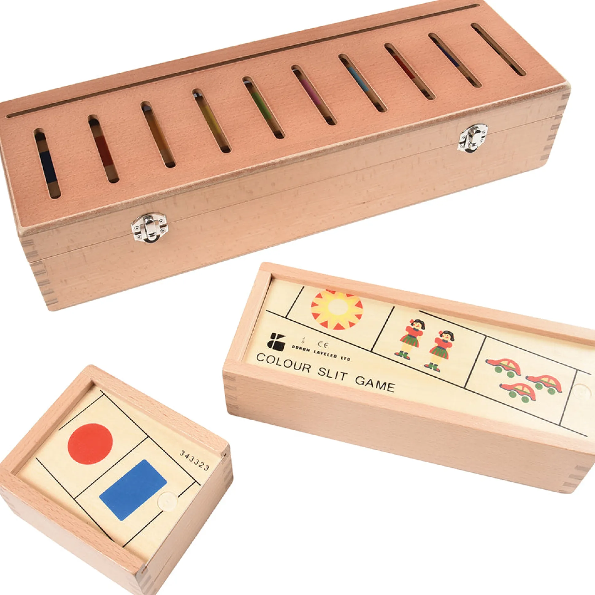 Wooden Sorting Box Combo for Color & Counting | 73-Piece Math and Color Recognition Set