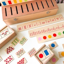Wooden Sorting Box Combo for Color & Counting | 73-Piece Math and Color Recognition Set
