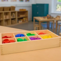 Wooden Sorting Box | 8-Compartment Eco-Friendly Organizer