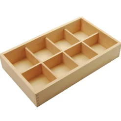 Wooden Sorting Box | 8-Compartment Eco-Friendly Organizer