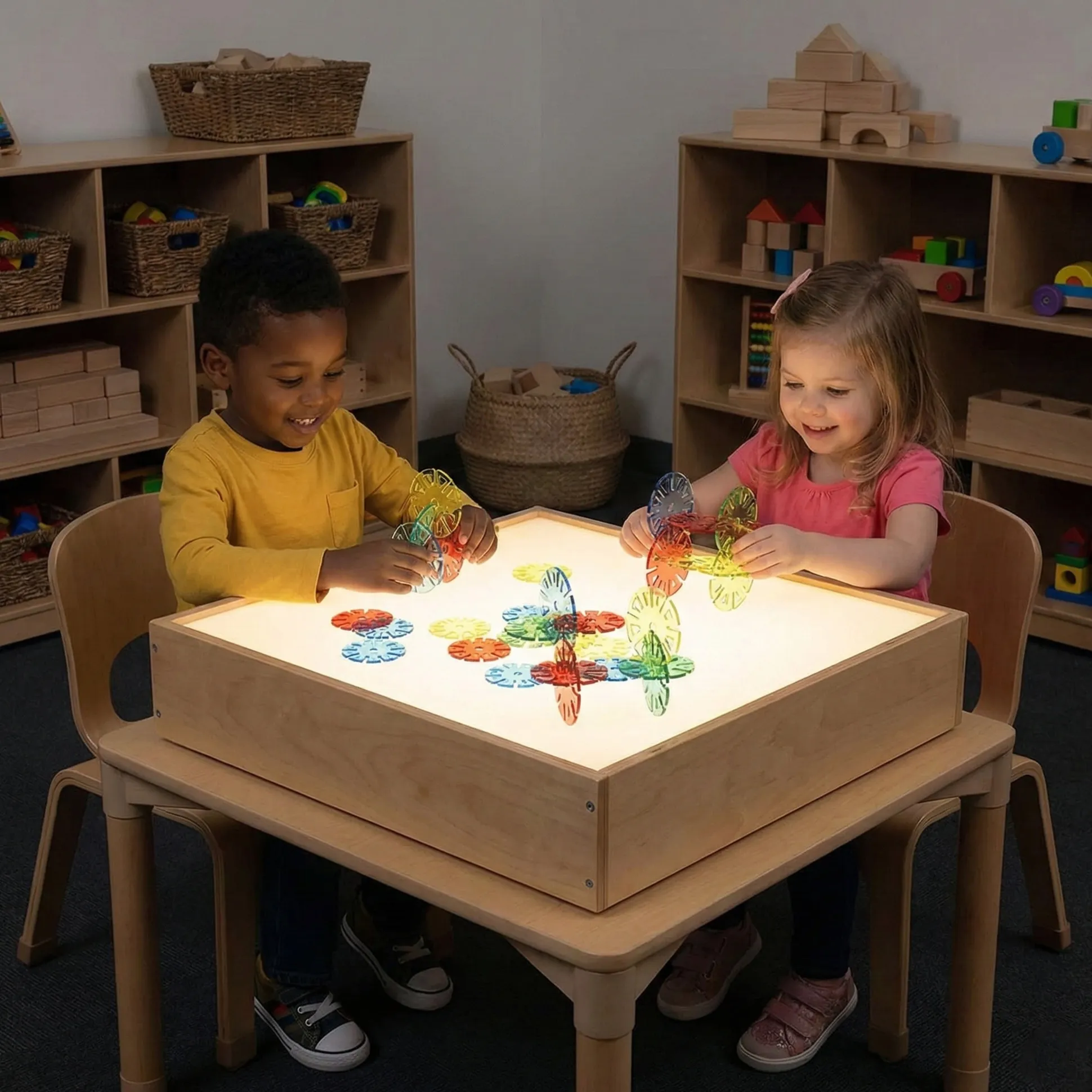 Wooden Tabletop LED Light Box