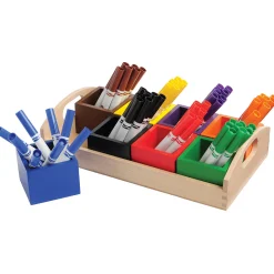 Wooden Tray with Boxes