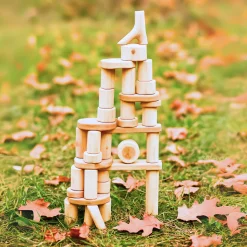 Wooden Tree Blocks | 36-Piece Set | Eco-Friendly Building Blocks