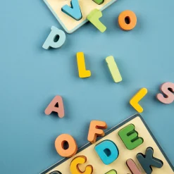 Wooden Uppercase & Lowercase Alphabet Puzzle Set | FSC®-Certified ABC Toddler Learning Toy