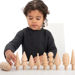 Woodland Trees Wooden Blocks