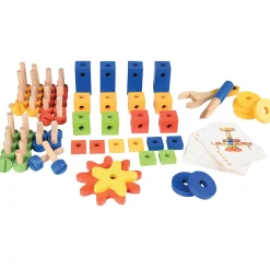 Wood Nut & Bolt Builder Set | 84 Piece STEM Activity Kit
