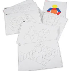 Wood Pattern Blocks w/Activity Cards
