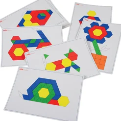 Wood Pattern Blocks w/Activity Cards