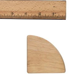 Wood Unit Blocks: Quarter Circle Unit Block