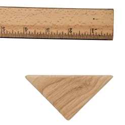 Wood Unit Blocks: Small Triangle Block (Isosceles Triangle)