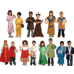 World Cultures Celebration Dress Up Set | 14 Pieces
