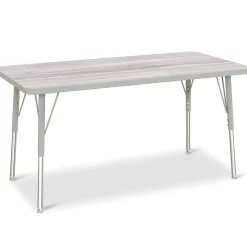 24" x 48" Gray Top Table
