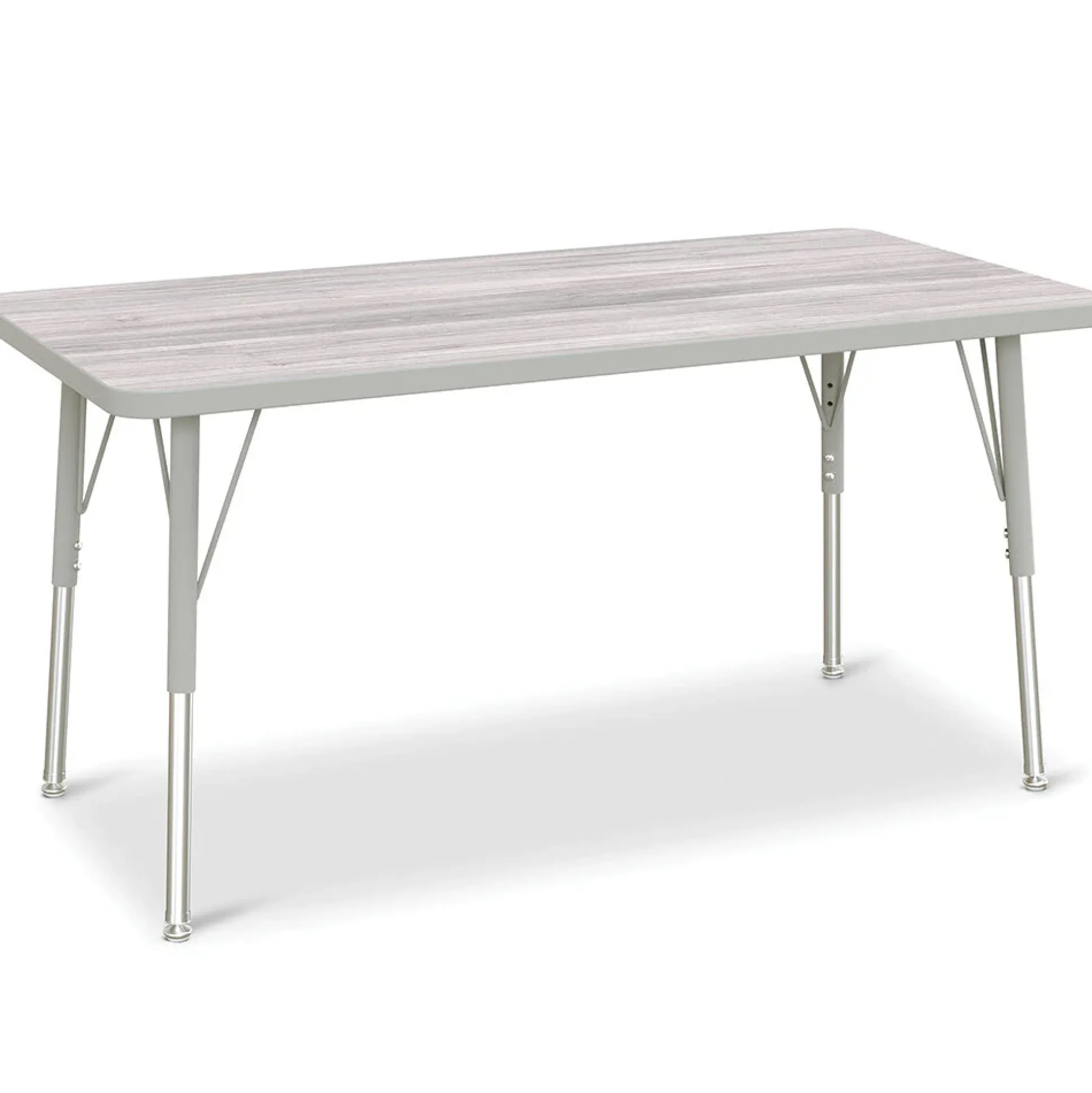 24" x 48" Gray Top Table