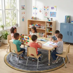 30x60 Maple Adjustable Activity Table | Easy-Clean, Durable with T-Molding Edge