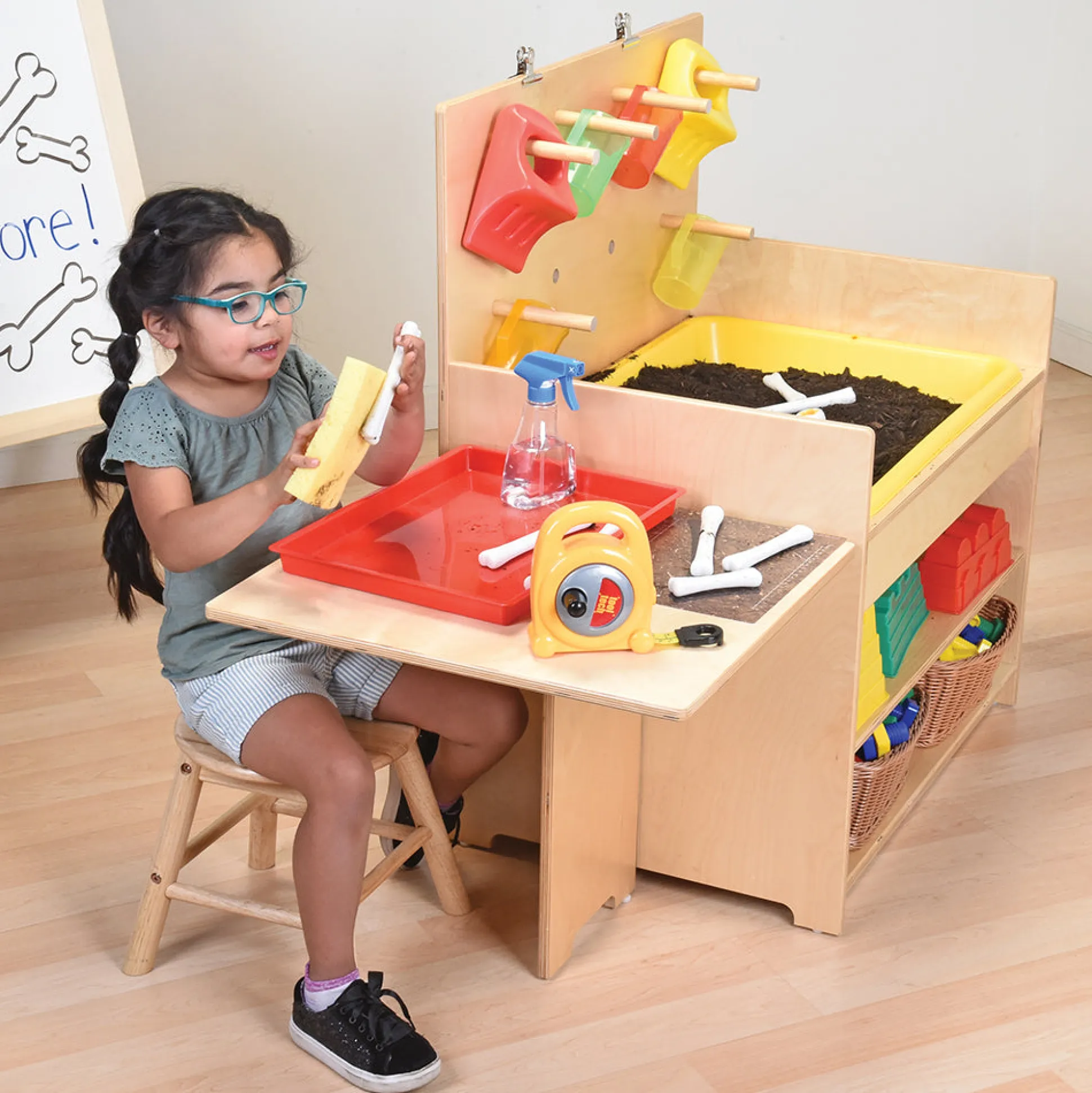 Yellow Door® Dinosaur Bones with Match & Measure Cards Exploration Set