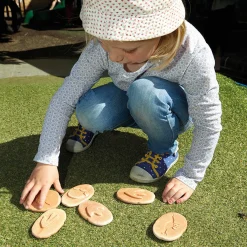 Yellow Door® Let's Investigate Dinosaur Footprints Double-Sided Animal Stones