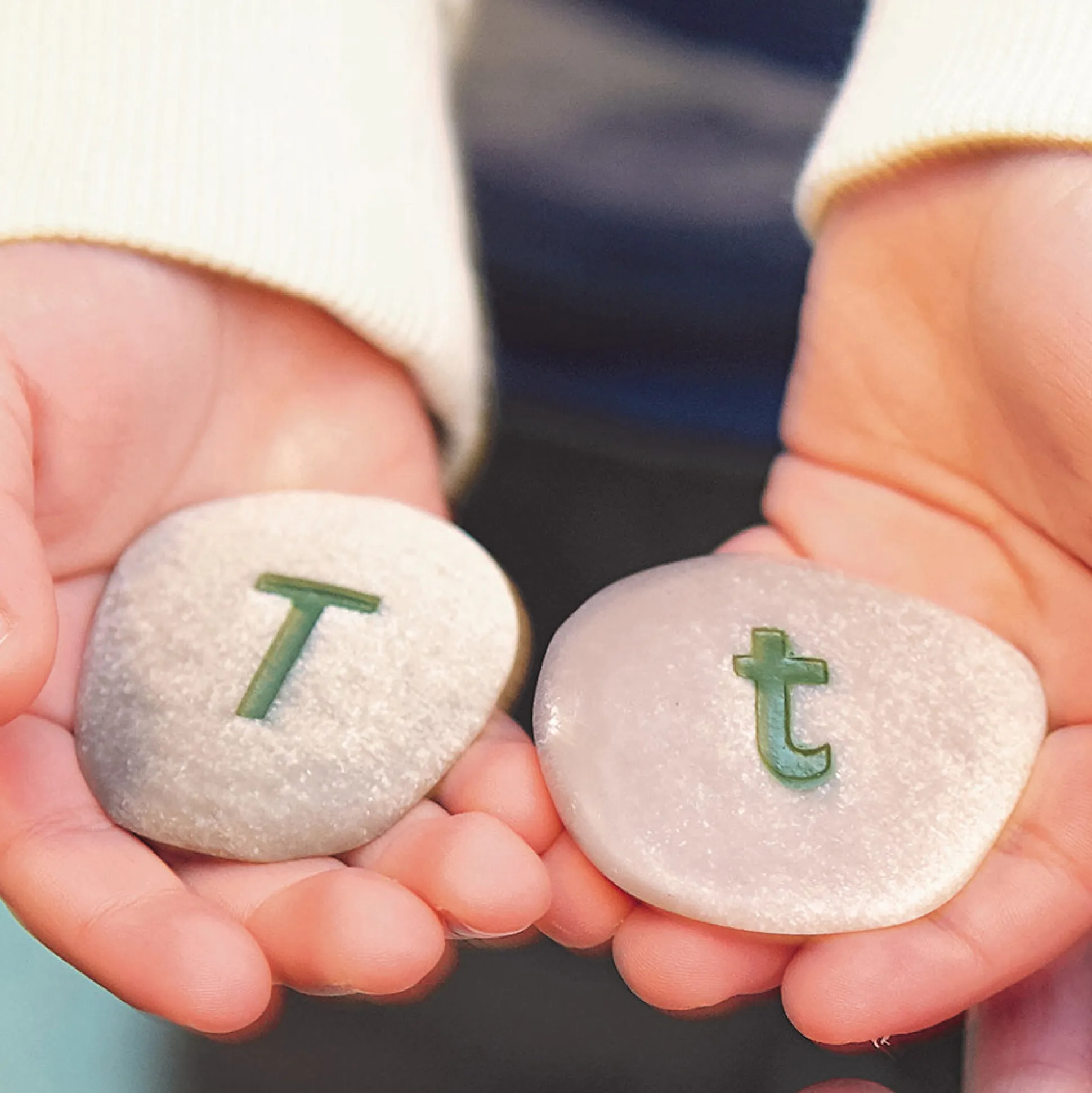 Yellow Door® Tactile Alphabet & Number Pebbles
