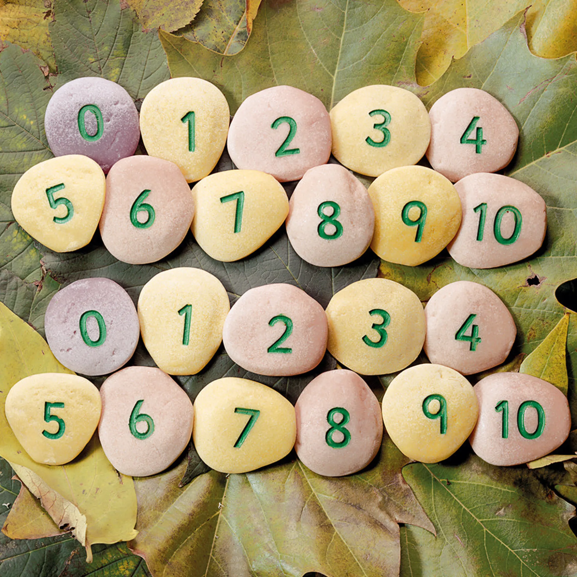 Yellow Door® Tactile Alphabet & Number Pebbles