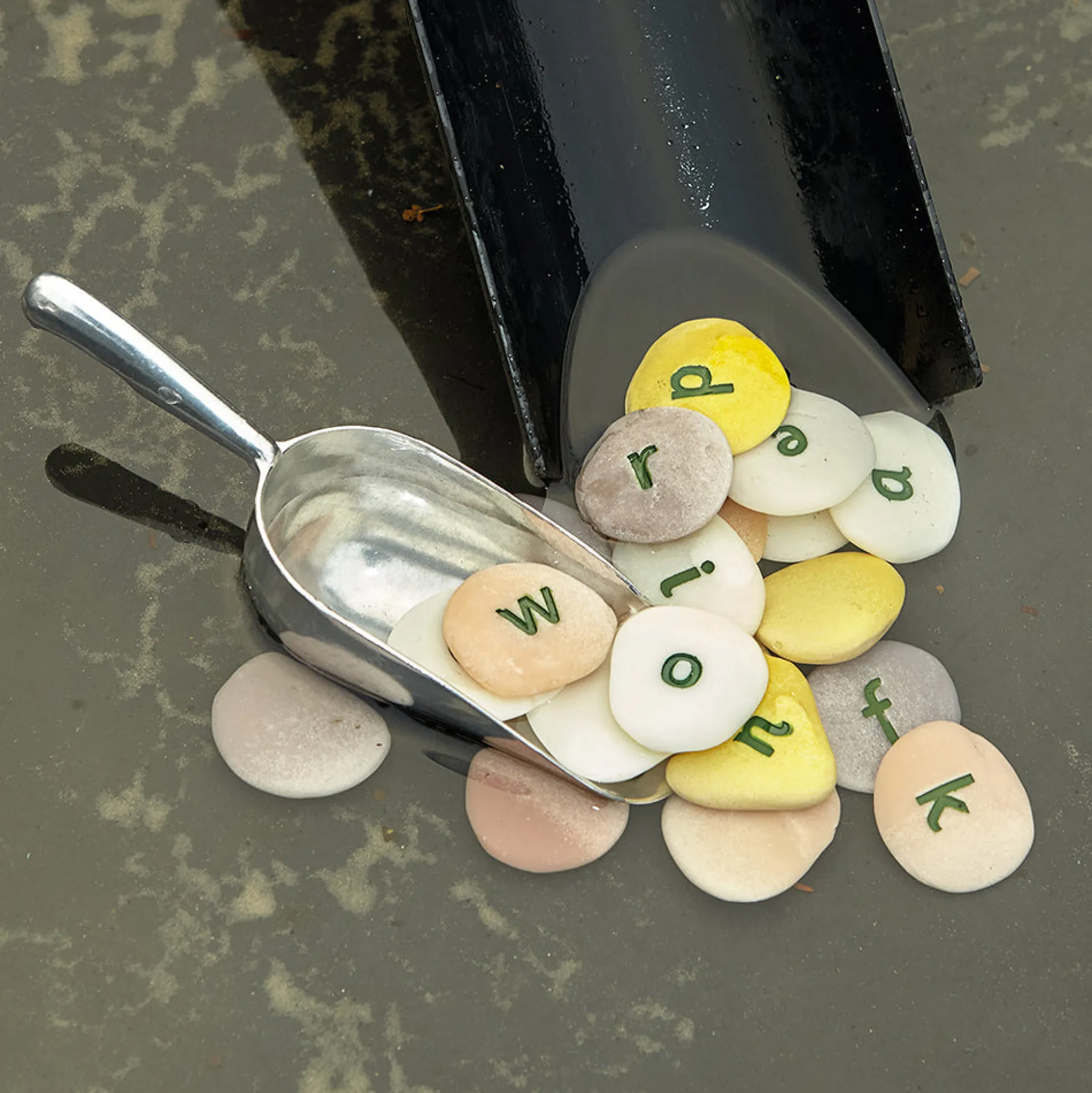 Yellow Door® Tactile Lowercase Alphabet Pebbles