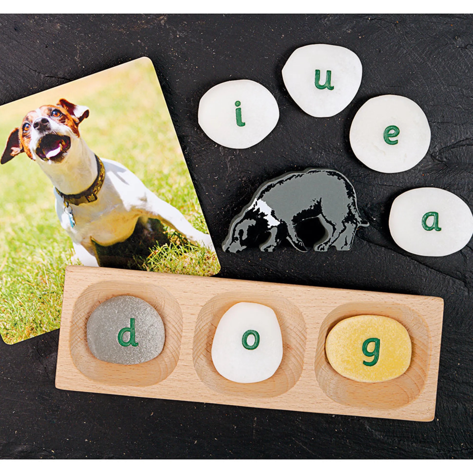Yellow Door® Tactile Lowercase Alphabet Pebbles